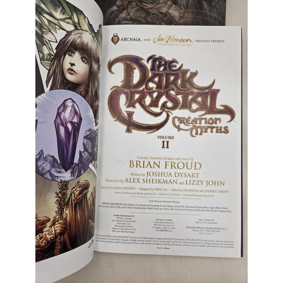 The Dark Crystal Creation Myths Volume 1& II Hardcover Both 1st Print - Picture 11 of 14